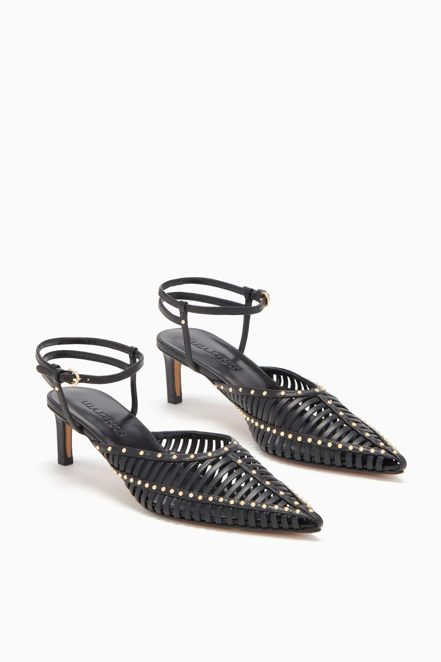 Francine Cage Kitten Heel - Noir Ulla Johnson