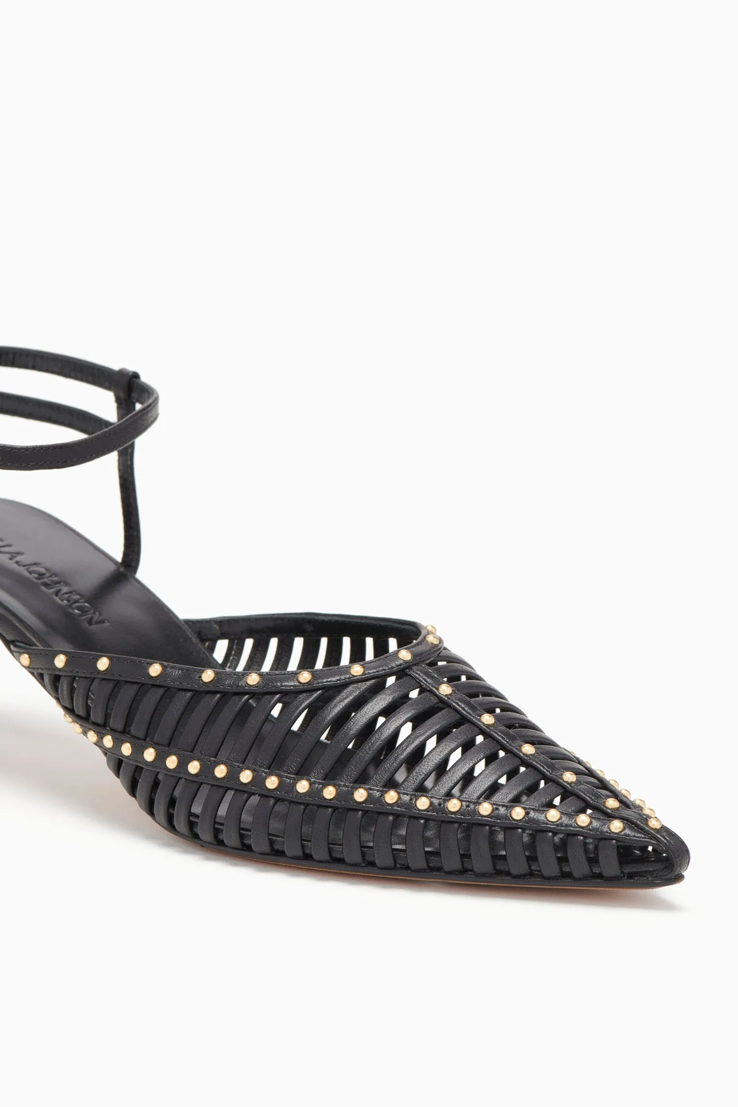 Francine Cage Kitten Heel - Noir Ulla Johnson