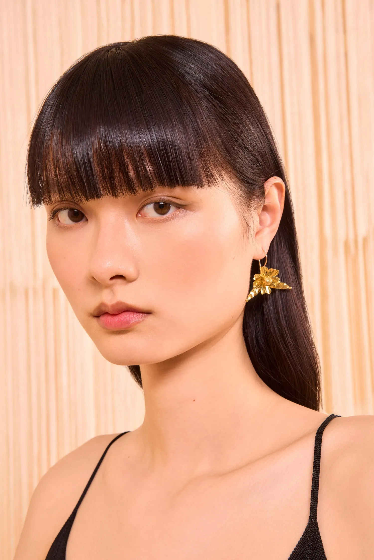 Gaia Flower Stud Earring - Brass Ulla Johnson