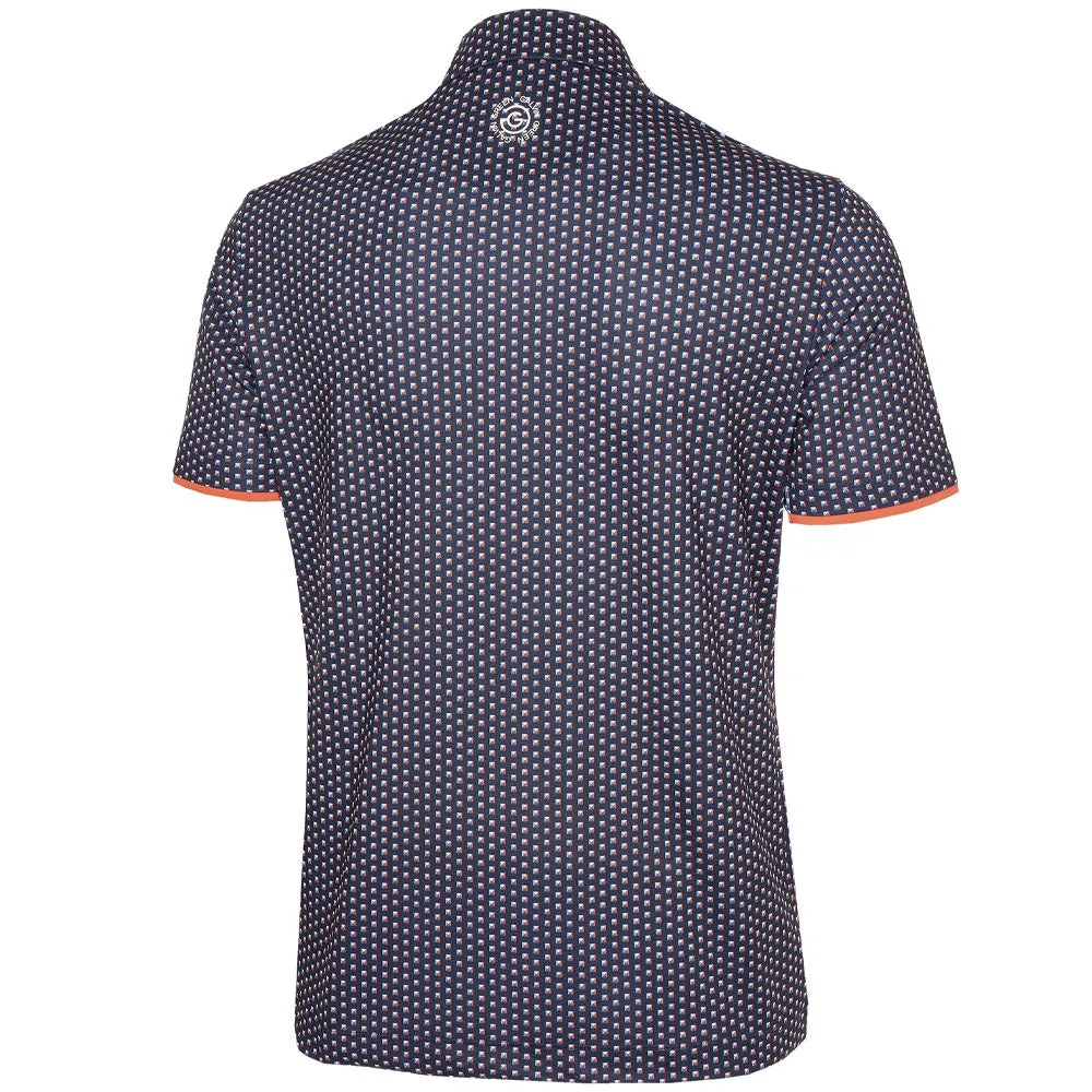 Galvin Green Mark V8  Polo Shirt - Navy/Orange