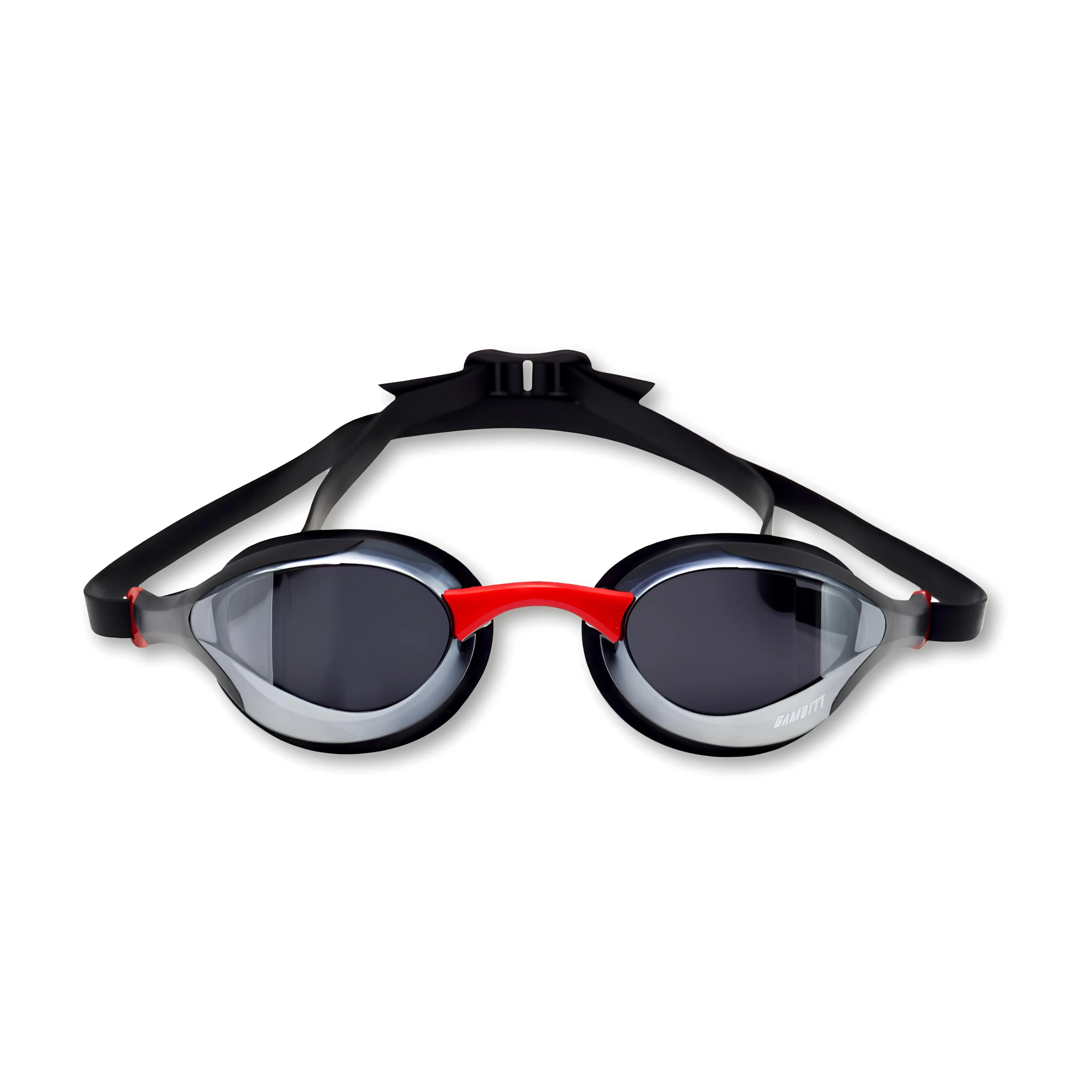 Gambitt Jet UV Swimming Googles (Black/Red)
