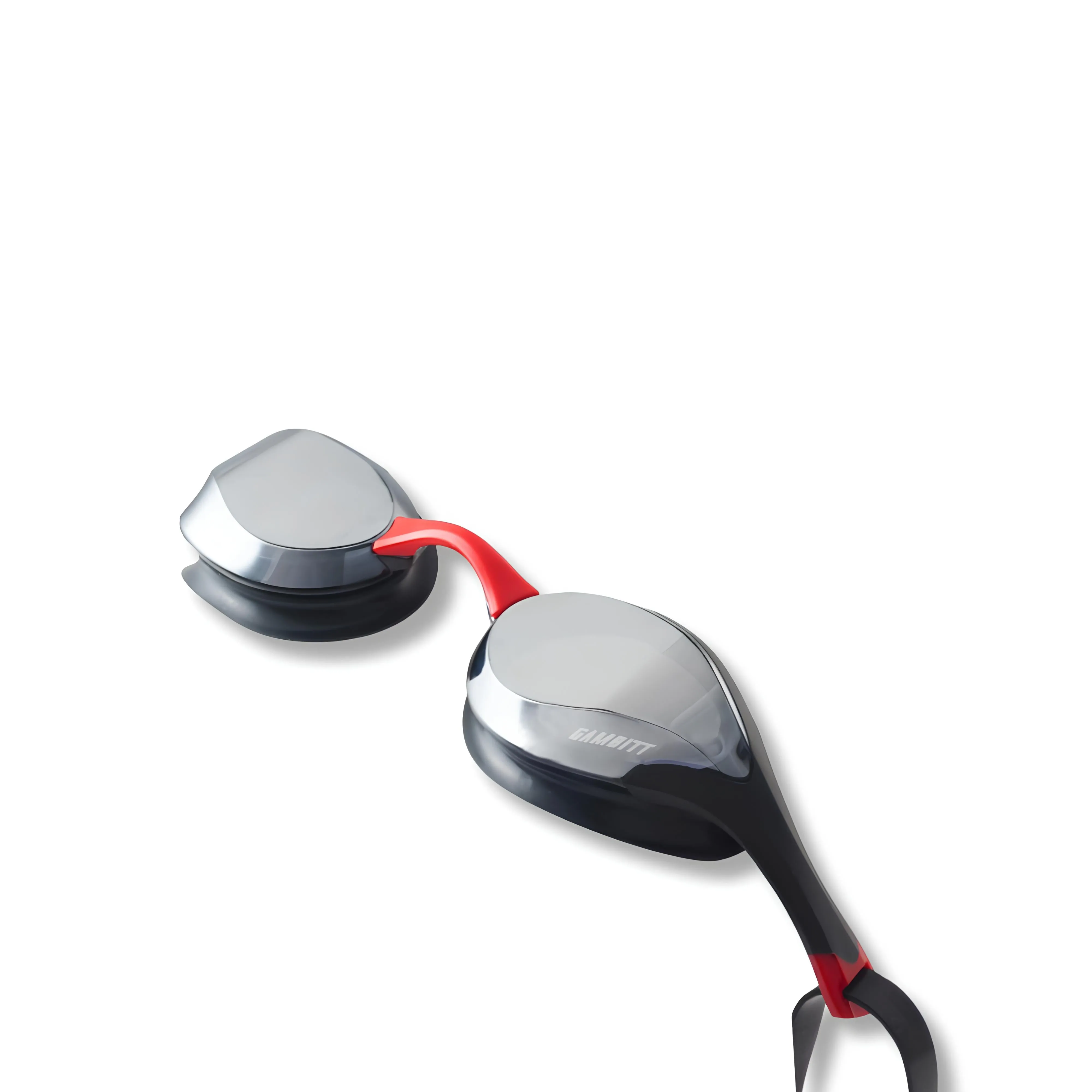 Gambitt Jet UV Swimming Googles (Black/Red)