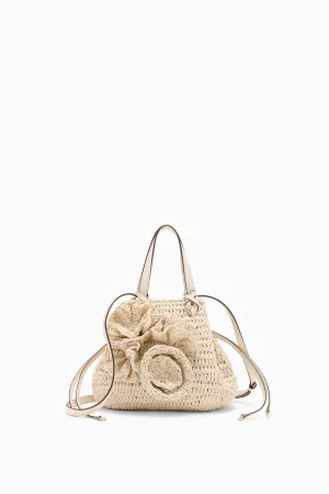 Gio Floral Raffia Crossbody - Cowrie Ulla Johnson