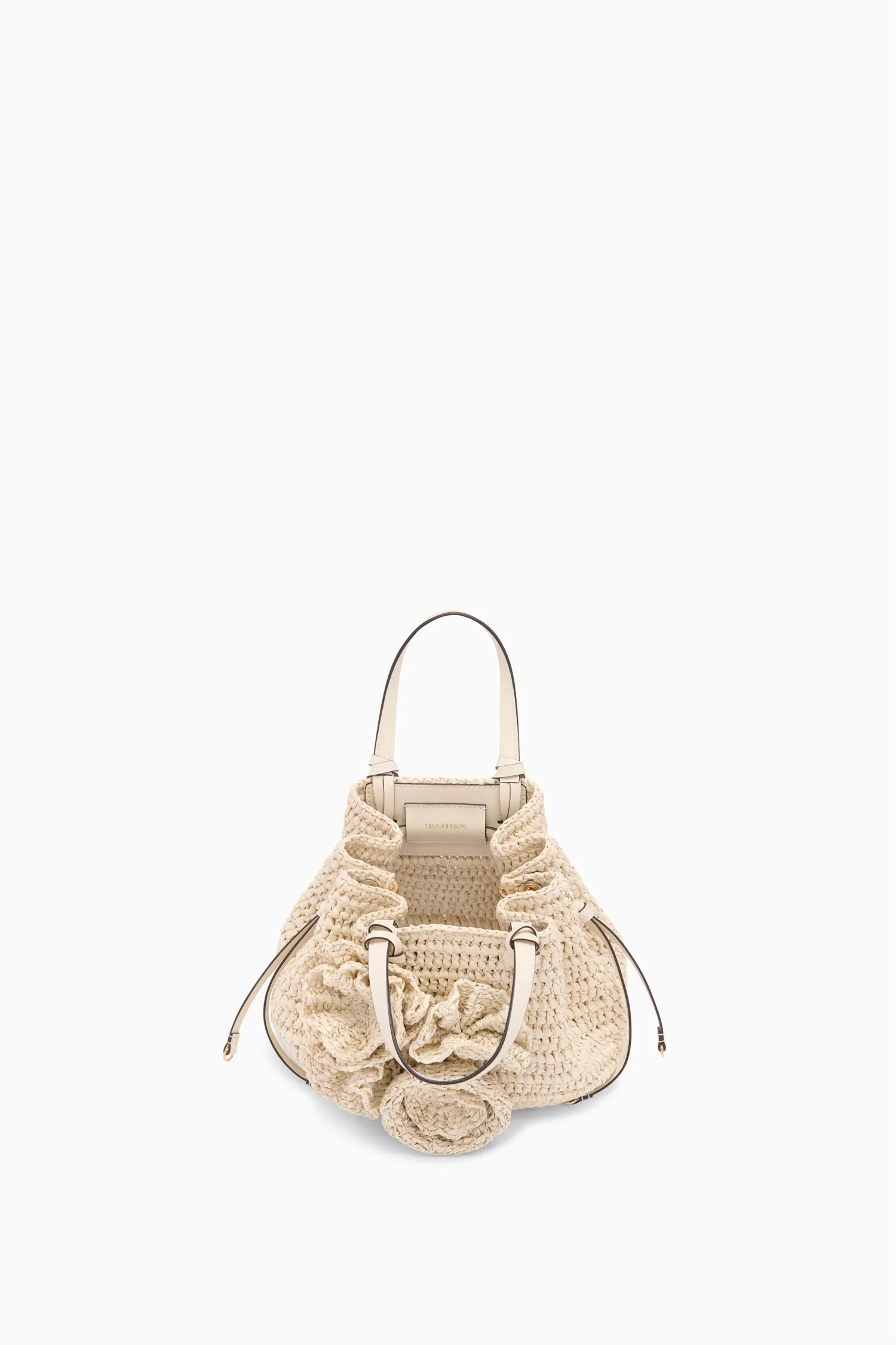 Gio Floral Raffia Crossbody - Cowrie Ulla Johnson