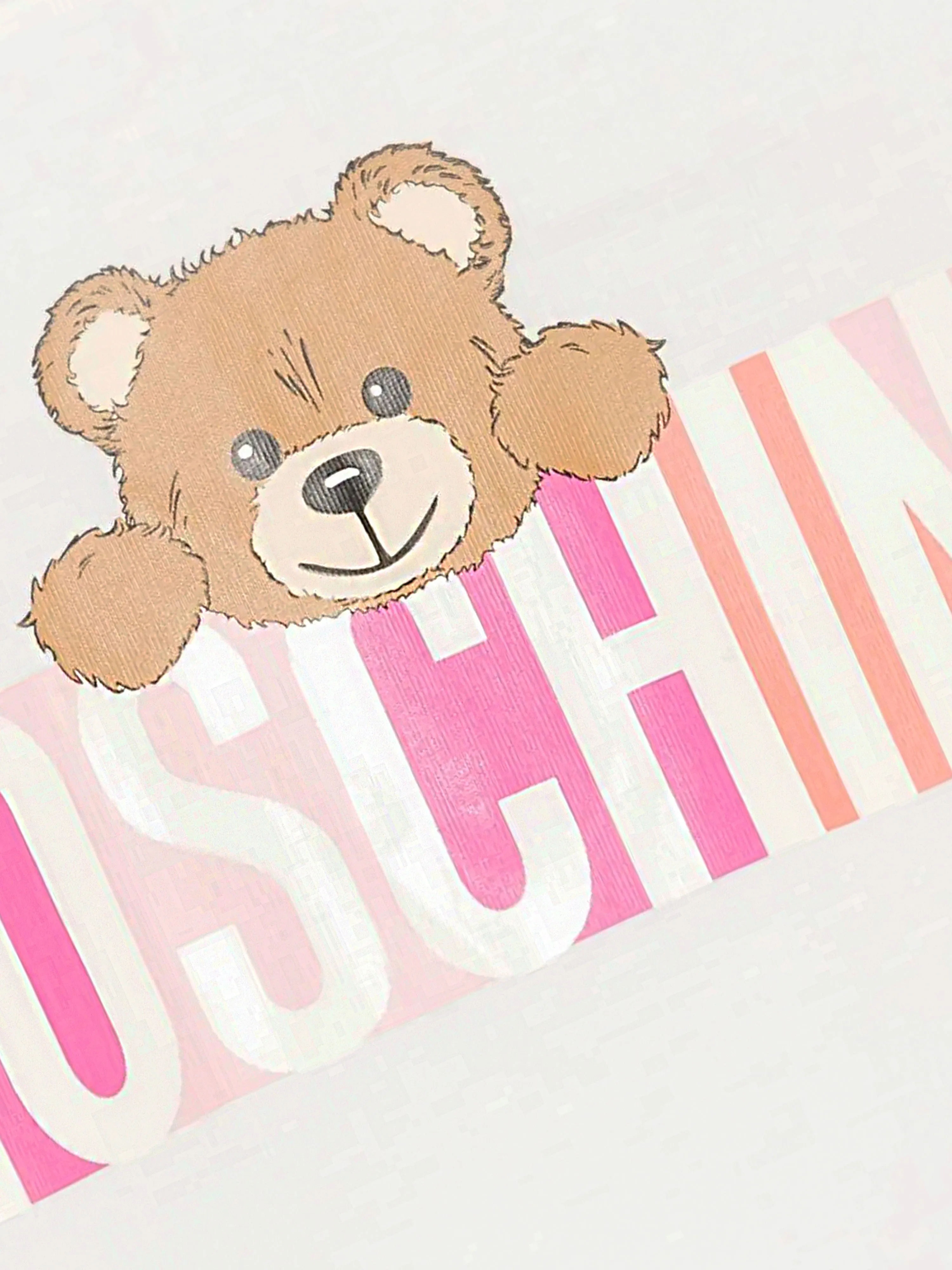 Girls Bear Logo T-Shirt in Ivory