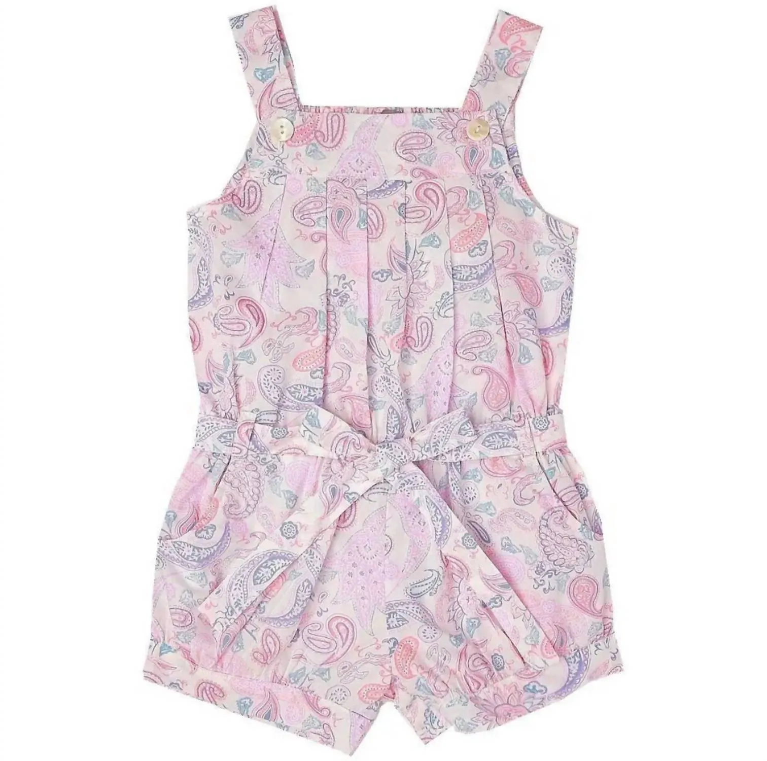Girls' Paisley Romper In Pink