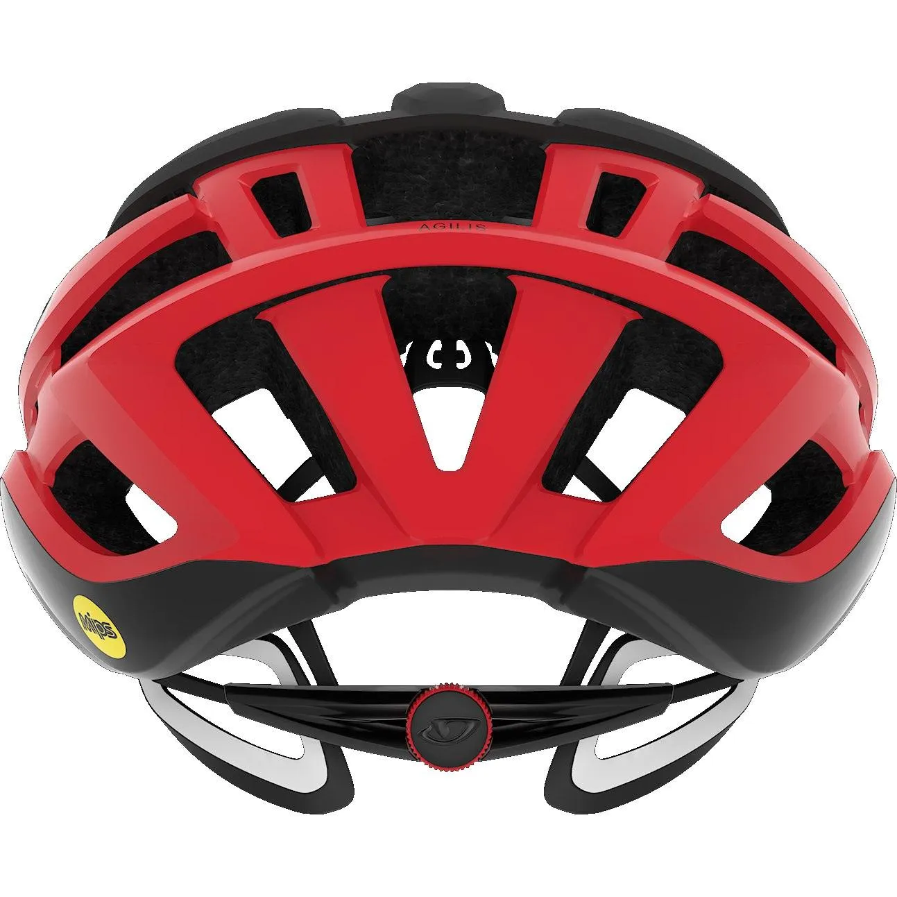 Giro Agilis MIPS Road Cycling Helmet (Matte Black/Bright Red)