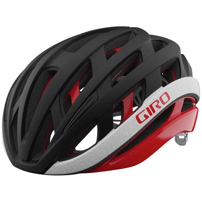Giro Helios Spherical MIPS Road Cycling Helmet (Matte Black/Red)
