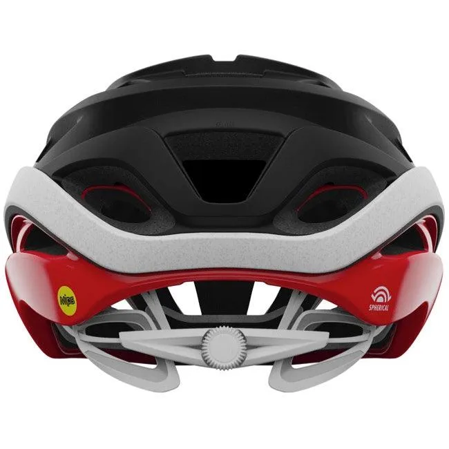 Giro Helios Spherical MIPS Road Cycling Helmet (Matte Black/Red)