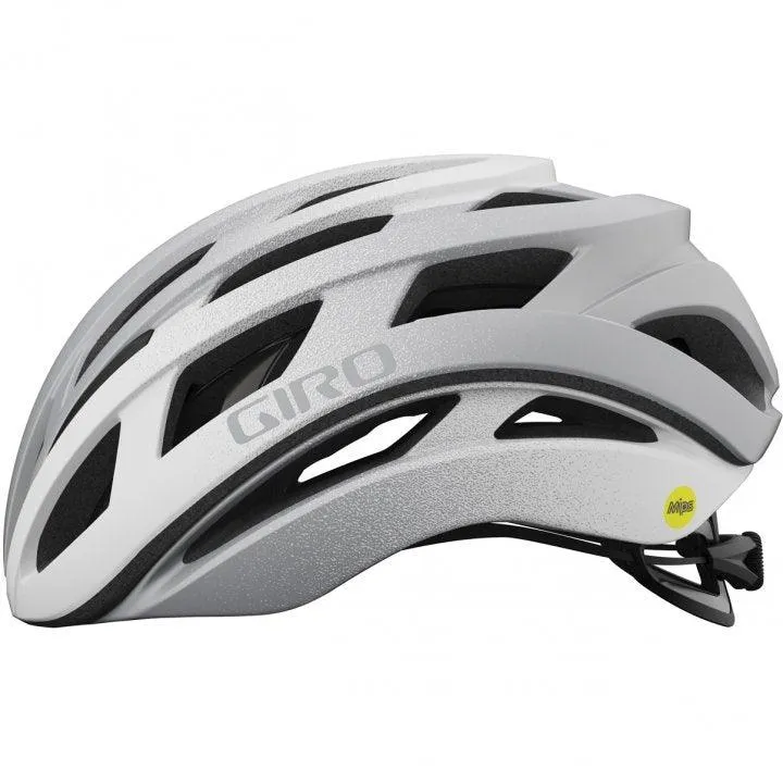 Giro Helios Spherical MIPS Road Cycling Helmet (Matte White/Silver Fade)