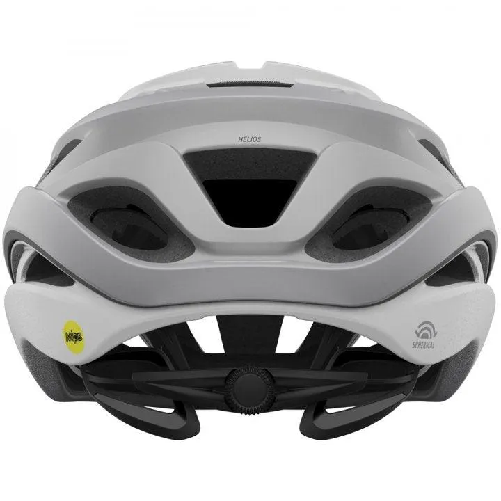 Giro Helios Spherical MIPS Road Cycling Helmet (Matte White/Silver Fade)
