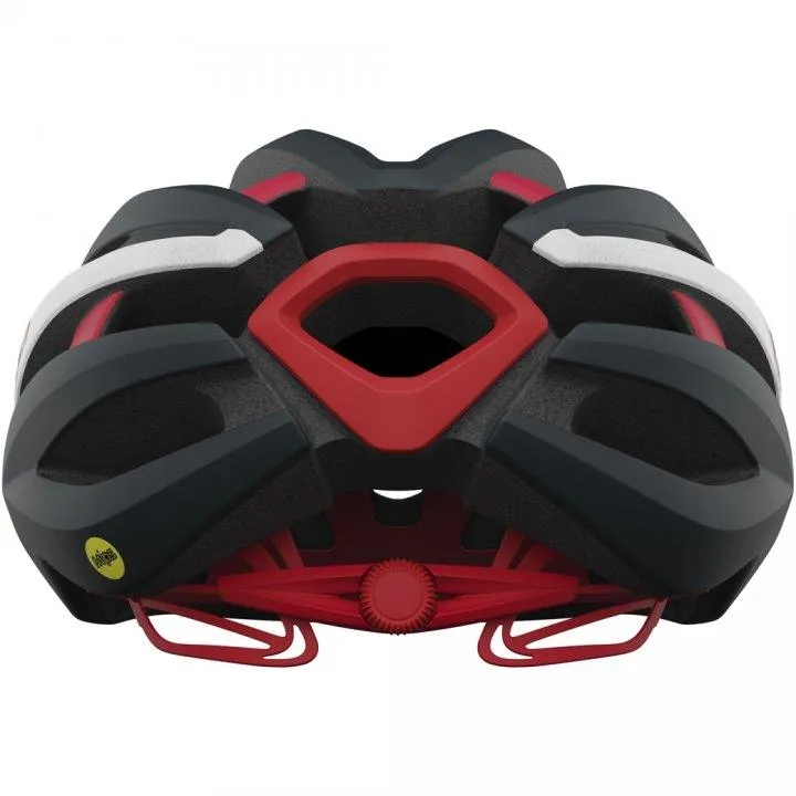 Giro Synthe MIPS II Road Cycling Helmet (Matte Portaro Grey/White/Red)