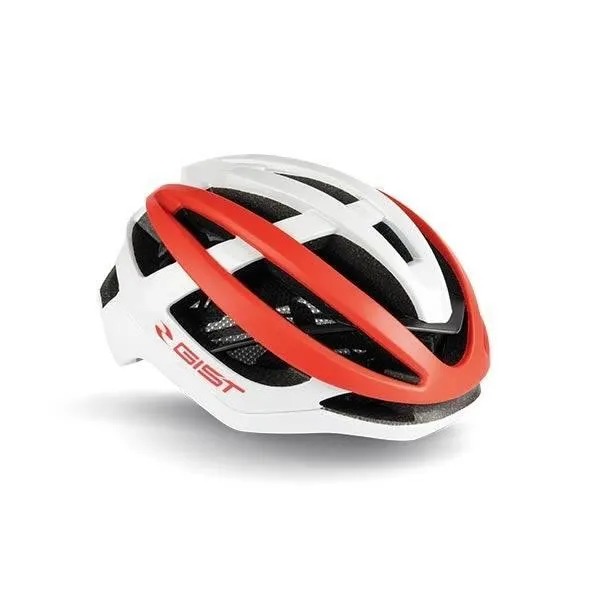Gist Sonar Road Cycling Helmet (White/Red)