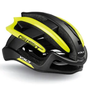 Gist Volo Road Cycling Helmet (Black/Neon Yellow)