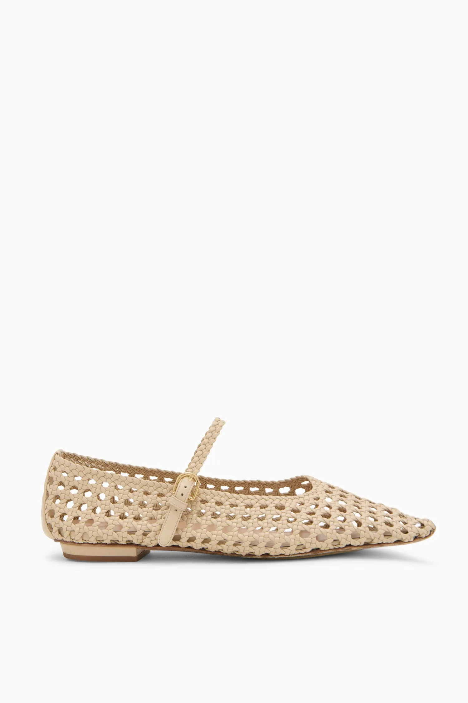 Gracie Pointy Toe Flat - Sand Ulla Johnson