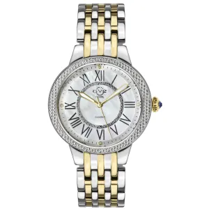 GV2 Astor II Women's Watch White Mother of Pearl Dial Two-Tone Yellow Gold Bracelet