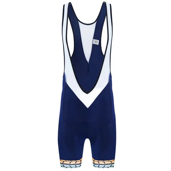 Heini Elite 406 Men's Cycling Bibshorts (Blue/White)
