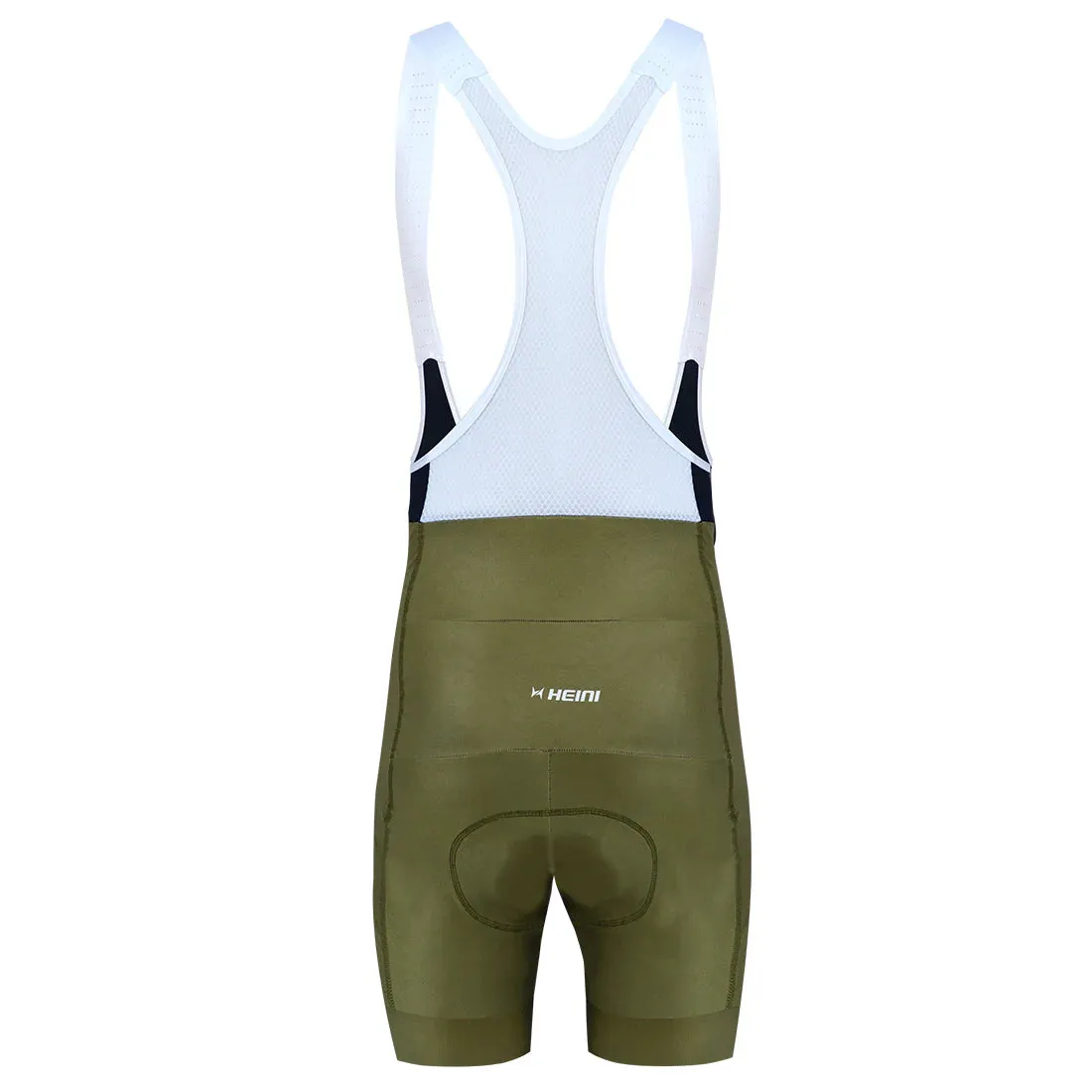 Heini Liberta 427 Men's Cycling Bibshorts (Olive/Blue/White)