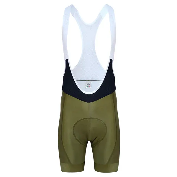 Heini Liberta 427 Men's Cycling Bibshorts (Olive/Blue/White)