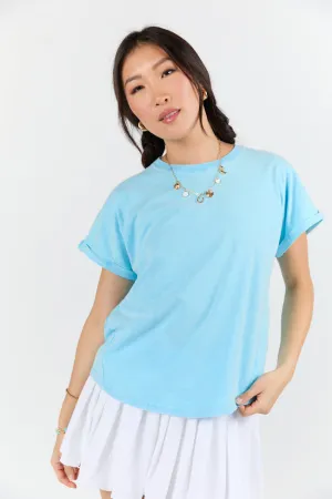 Here You Are Aqua Short Sleeve Tee