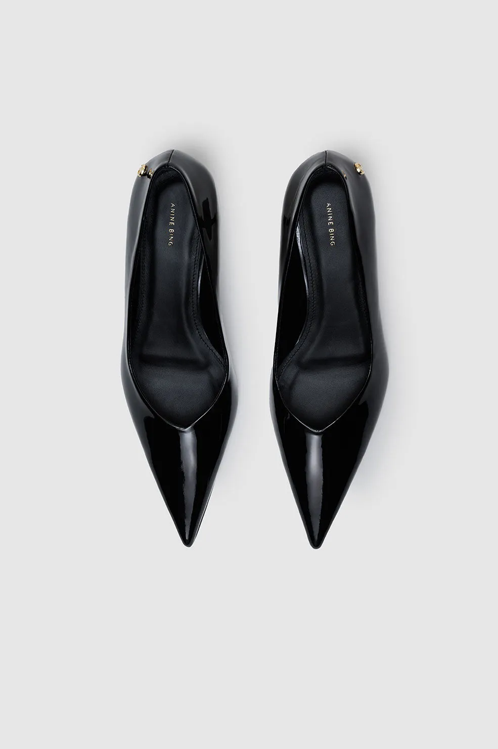 Hilda Pumps - Black Patent -ANINE BING