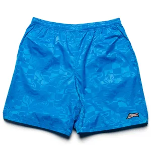 Ice Cream Running Check Shorts - French Blue