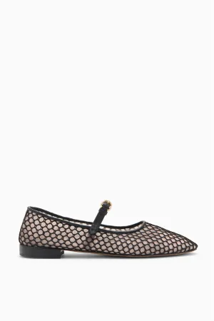 Isobel Mesh Ballet Flat - Noir Ulla Johnson