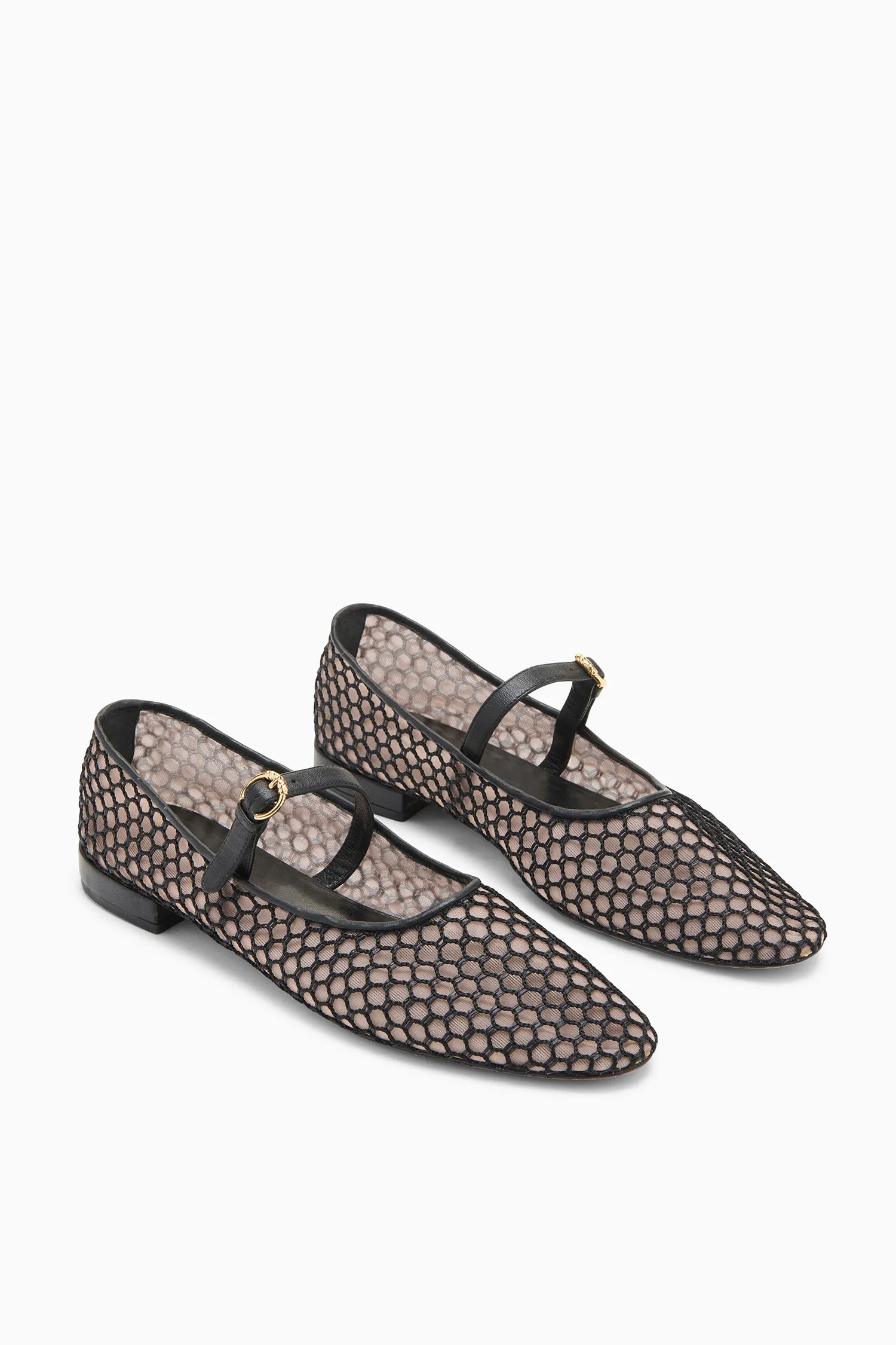 Isobel Mesh Ballet Flat - Noir Ulla Johnson