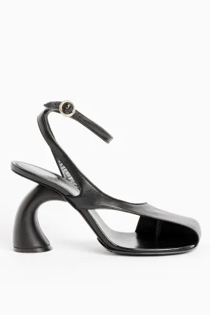Janelle Cutout Heeled Sandals - Black Gloria Lanvin