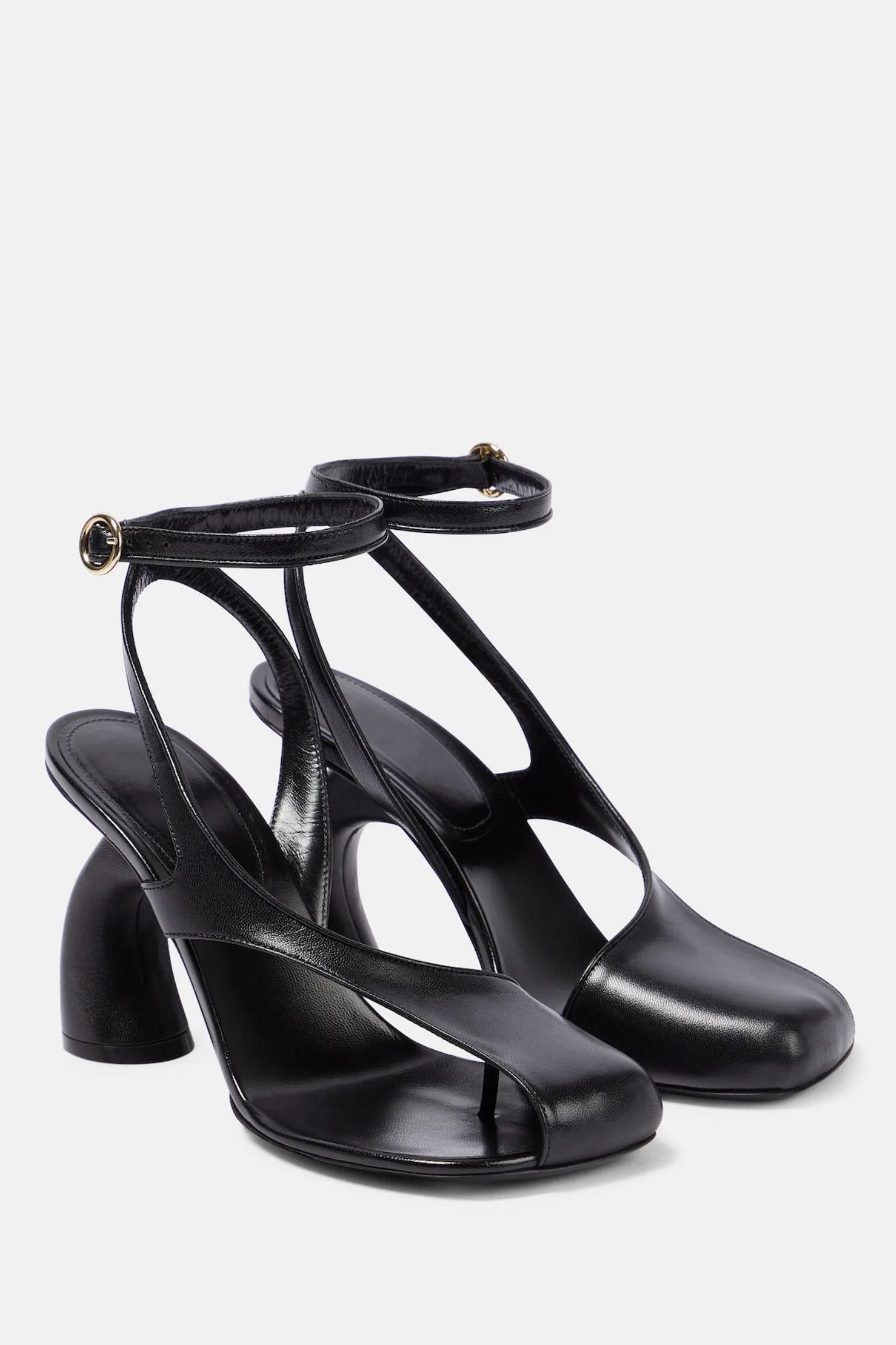 Janelle Cutout Heeled Sandals - Black Gloria Lanvin