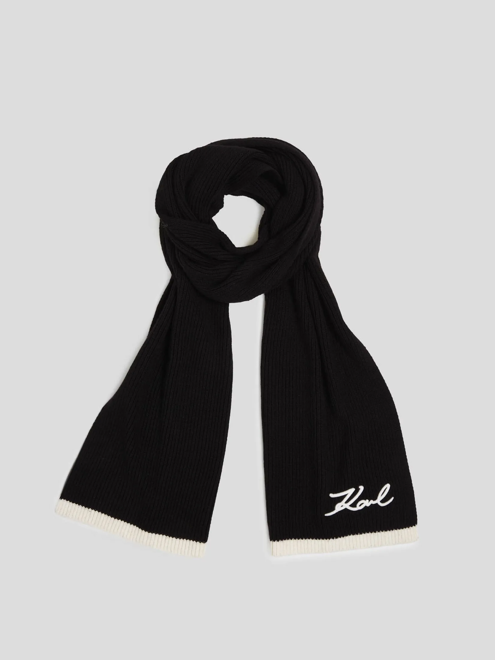 K/SIGNATURE KNIT SCARF