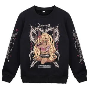 Kwistinas Pink Grunge Crewneck