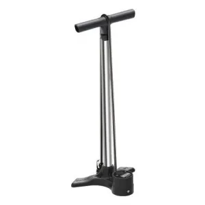 Lezyne Macro Drive Digital Dual Valve High Pressure Floor Pump (Silver)