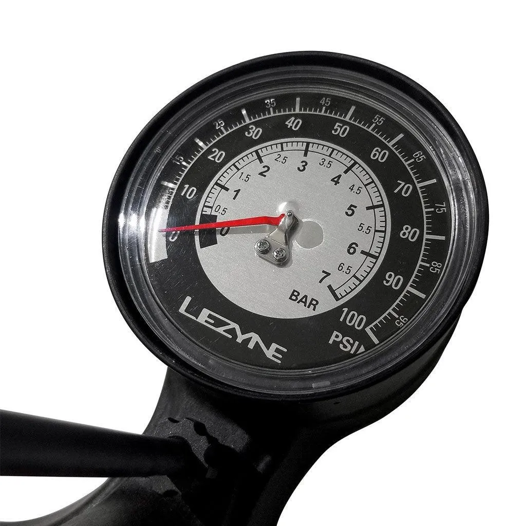 Lezyne Sport Gravel Drive High Volume Floor Pump (Matte Black)