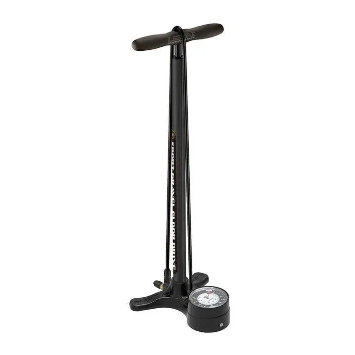 Lezyne Sport Gravel Drive High Volume Floor Pump (Matte Black)