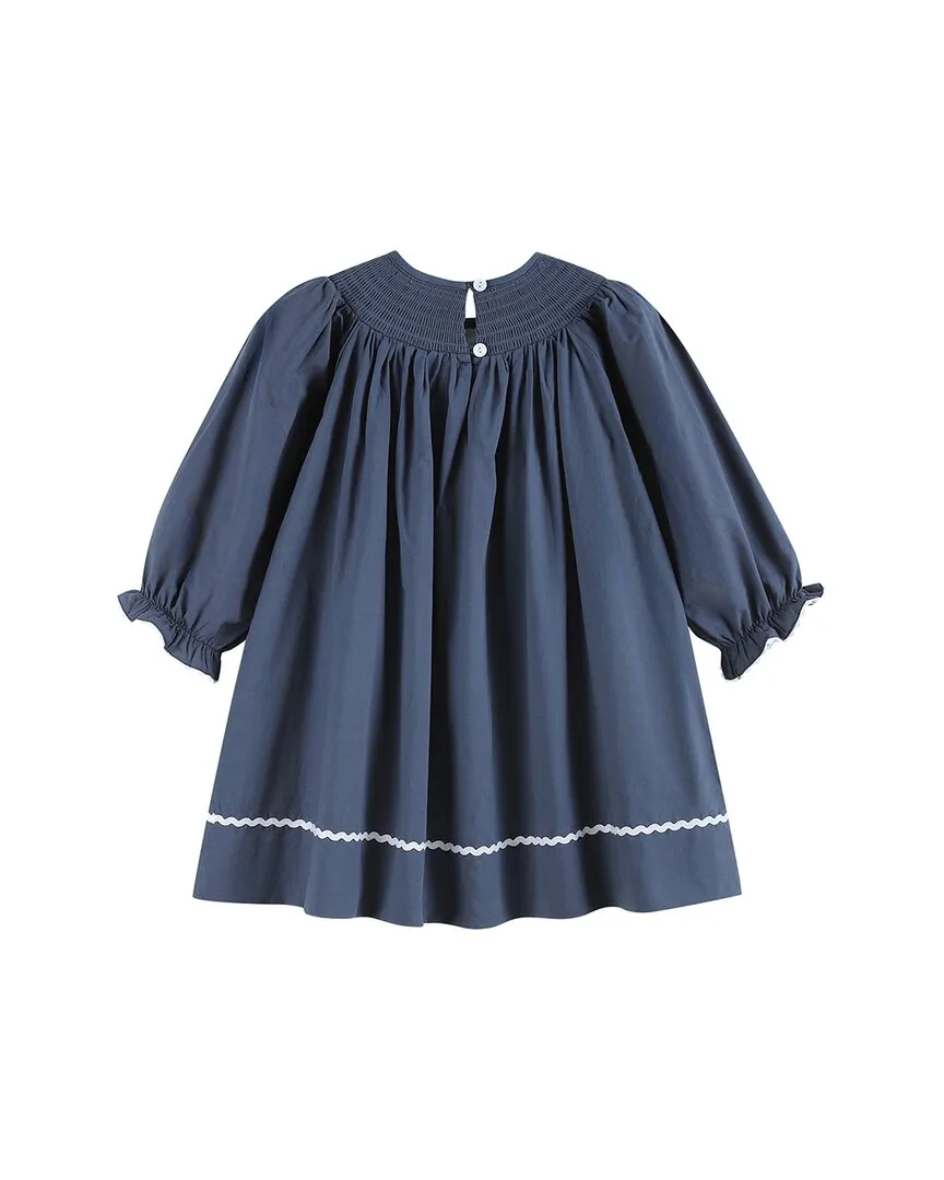 Lil Cactus Nativity Smocked Bishop Dress