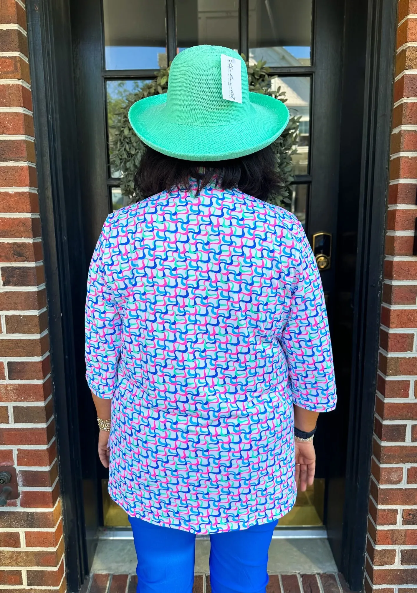 Lulu B Multicolor Maze Button Tunic