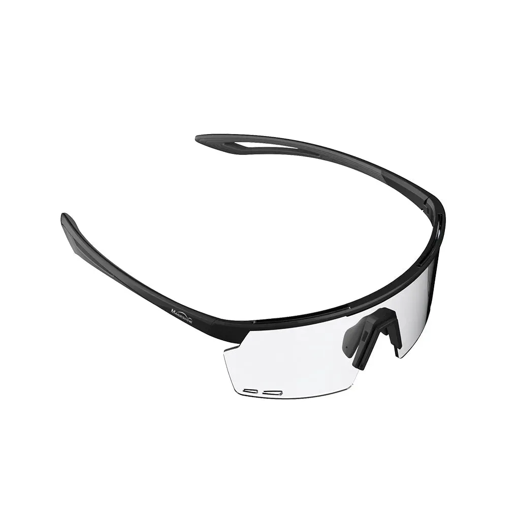 Magicshine Rouler Basic Sports Sunglasses (Black/Grey)
