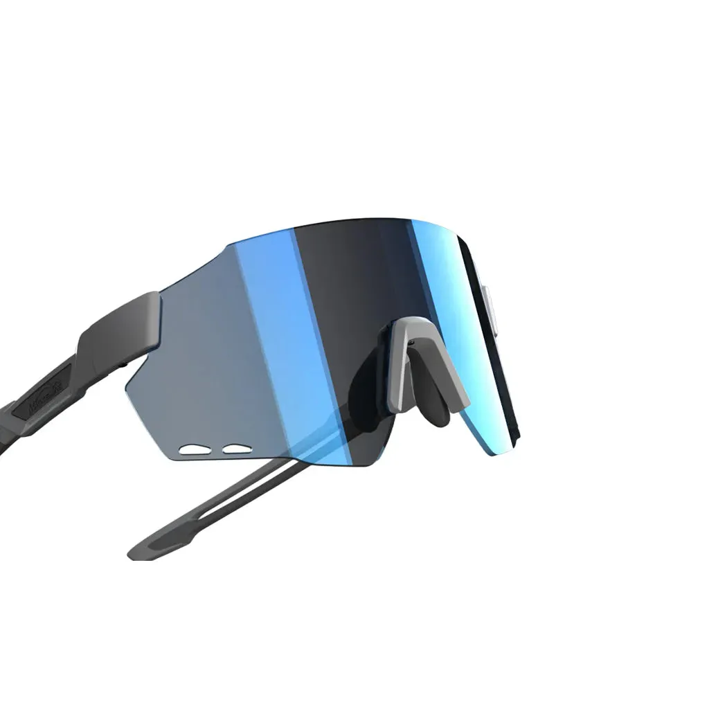 Magicshine Windbreaker Classic Sport Sunglasses (Blue/Grey)
