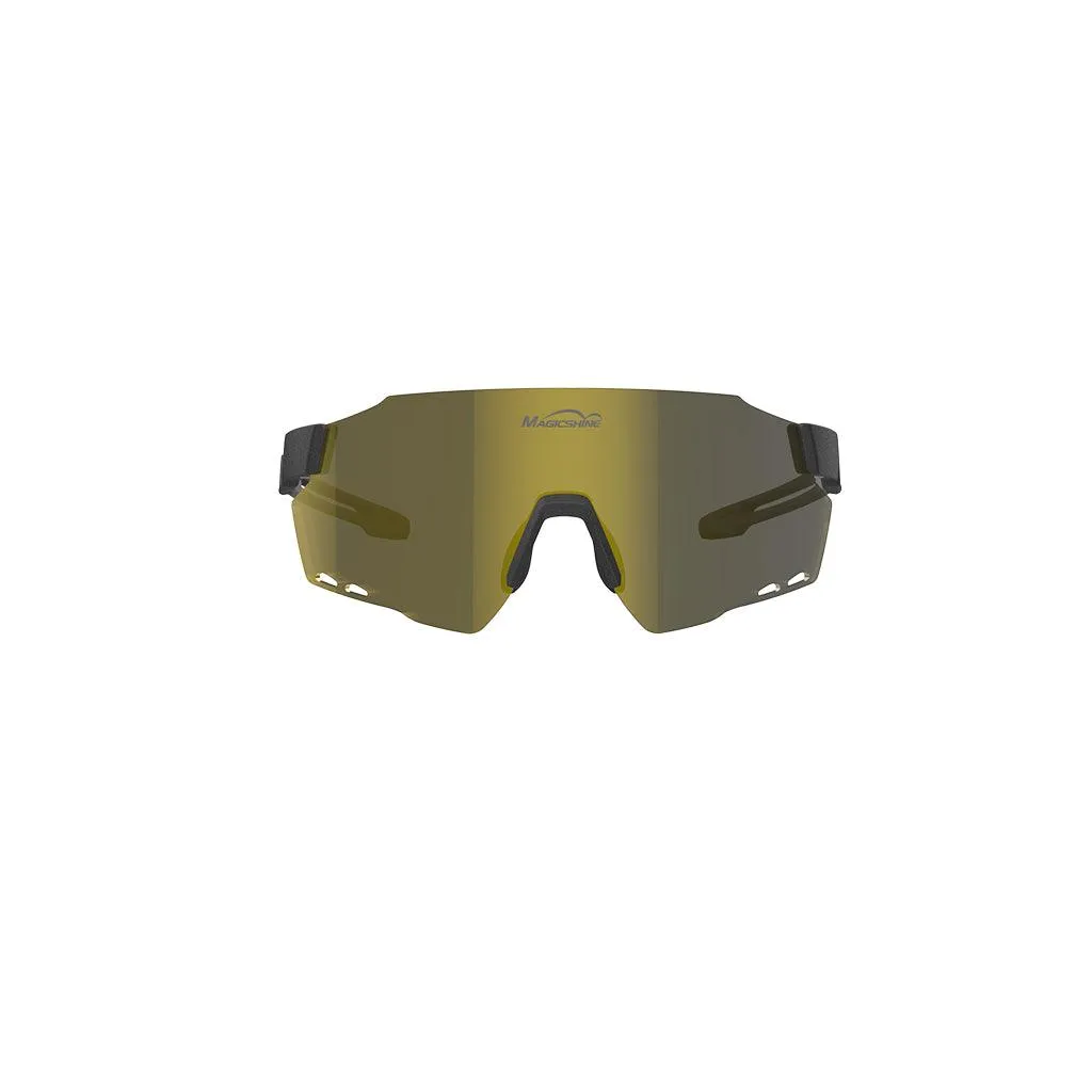 Magicshine Windbreaker Classic Sport Sunglasses (Gold)