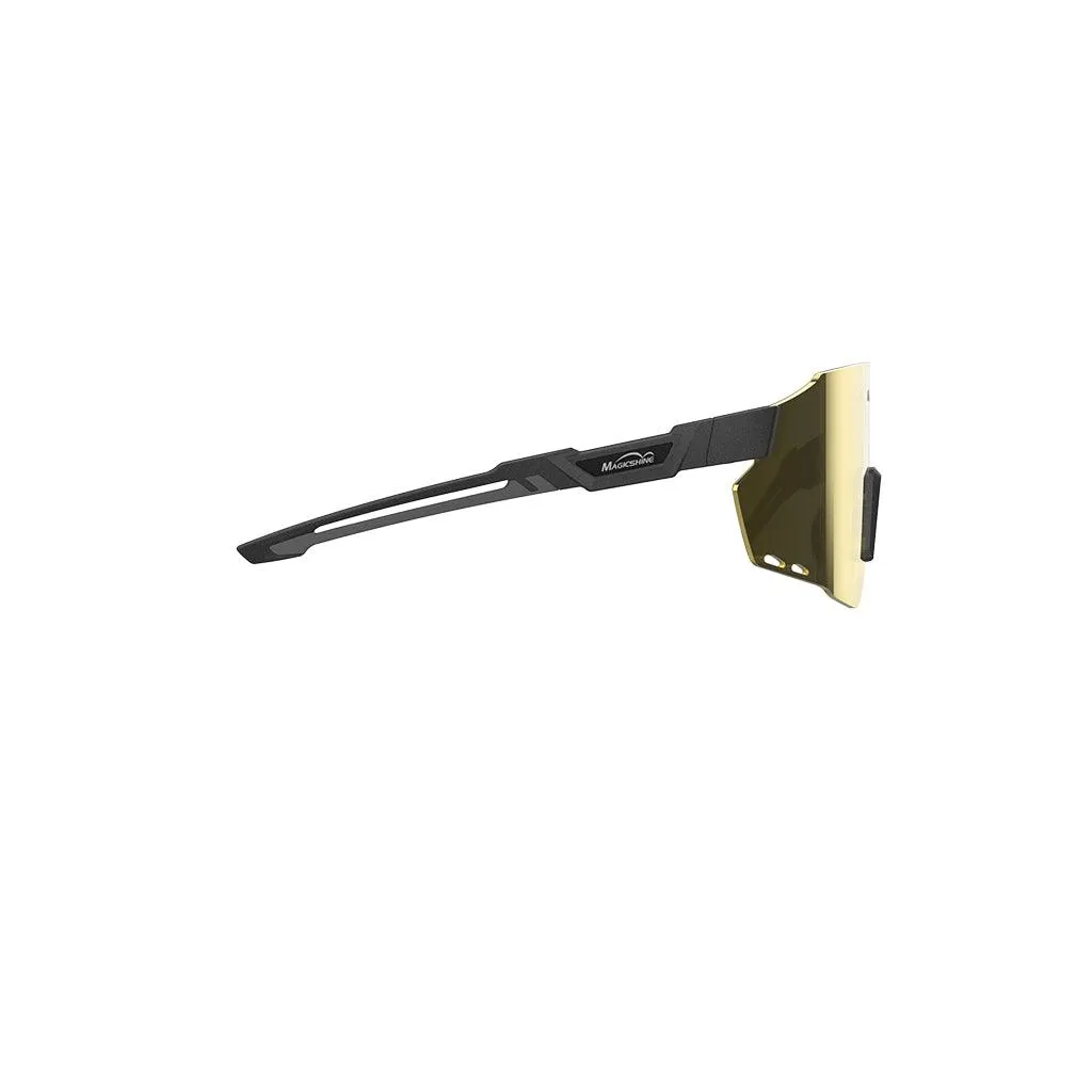 Magicshine Windbreaker Classic Sport Sunglasses (Gold)