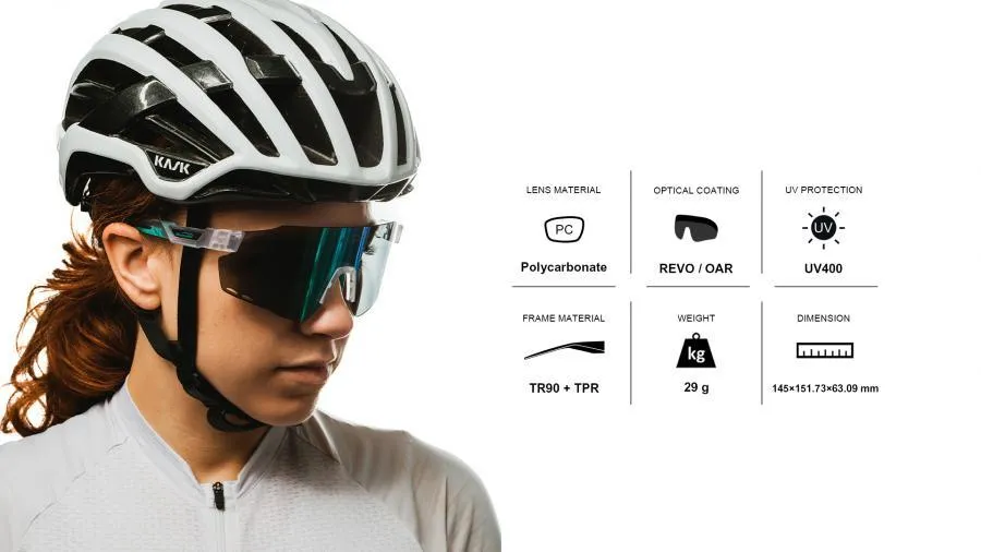 Magicshine Windbreaker Classic Sport Sunglasses (Orange)