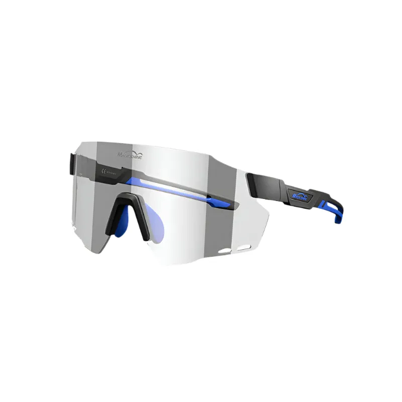 Magicshine Windbreaker Photochromatic Sport Sunglasses (Transparent/Lake Placid Blue)