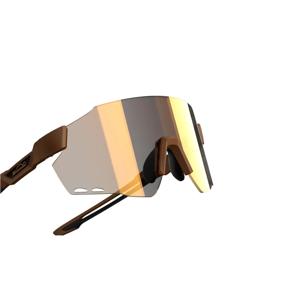 Magicshine Windbreaker Photochromic Sunglasses (Coffee Brown)