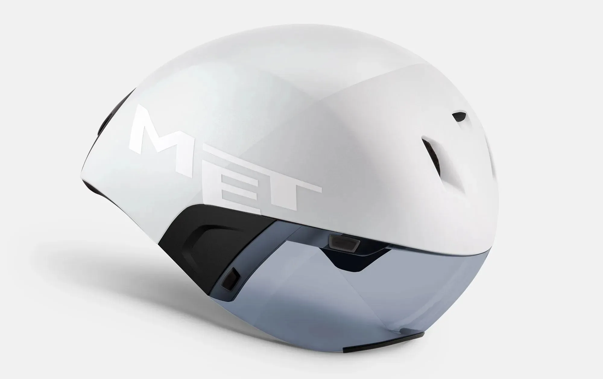MET Codatronca Aero Cycling Helmet (White/Black/Matt Glossy)