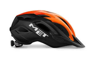 MET Crossover MTB Helmet (Black/Orange/Glossy)