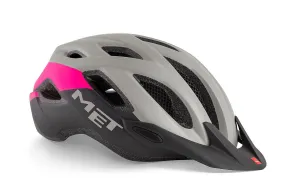 MET Crossover MTB Helmet (Gray/Pink/Matt)