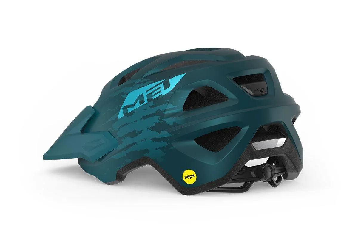 MET Echo MIPS MTB Cycling Helmet (Petrol Blue Matt)