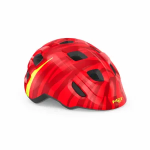 MET Hooray Kids Cycling Helmet (Glossy Red Zebra)