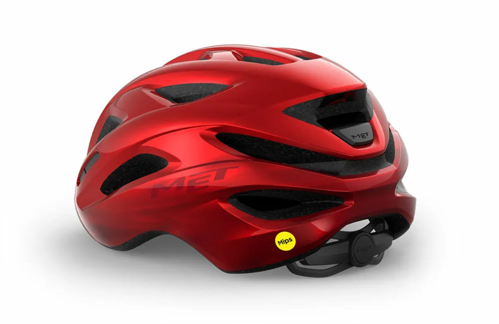 MET Idolo MIPS Road Cycling Helmet (Glossy Red Metallic)